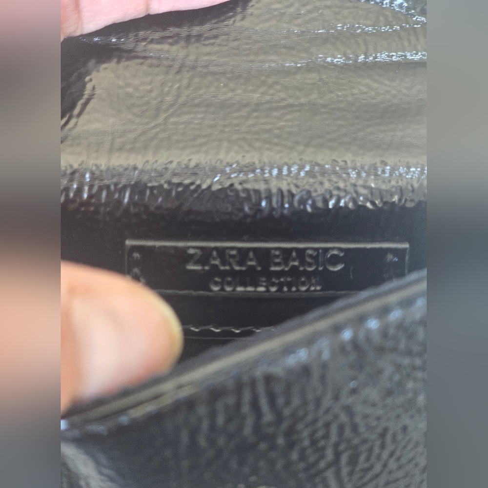 Zara Basic Collection Elegant Black Mini Bumbag - image 4